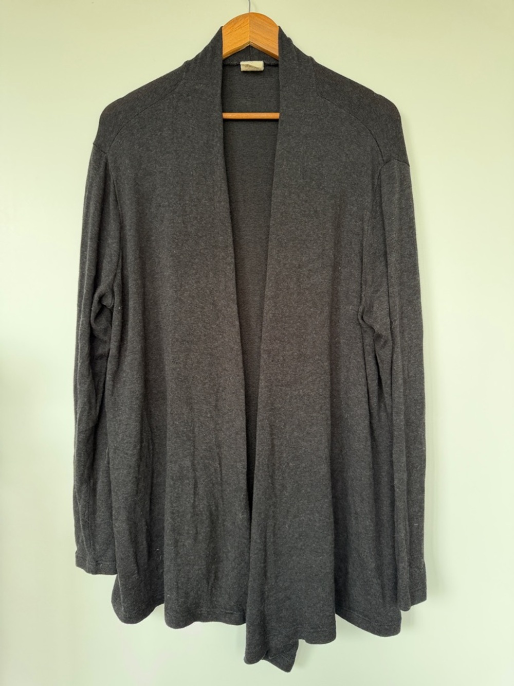 Buttercream Flowy front cardigan - Charcoal Gray